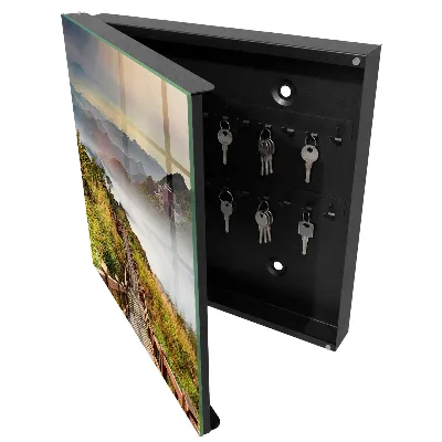 Wall-mounted key box mountain magic design
