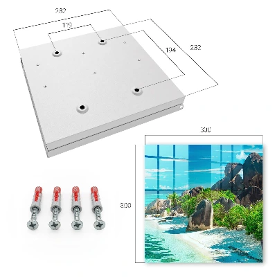 Tropical beach Wall mounted key box