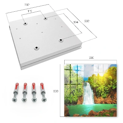 Tropical waterfall Key cabinet