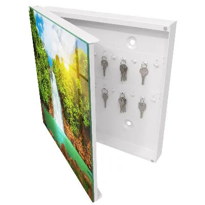 Tropical waterfall Key cabinet