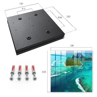 Tropical paradise Wall mounted key box