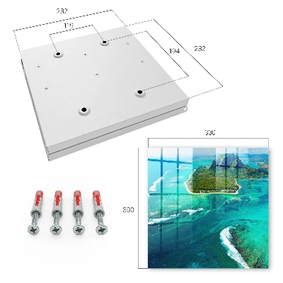 Tropical paradise Wall mounted key box