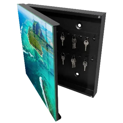 Tropical paradise Wall mounted key box