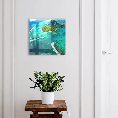 Tropical paradise Wall mounted key box