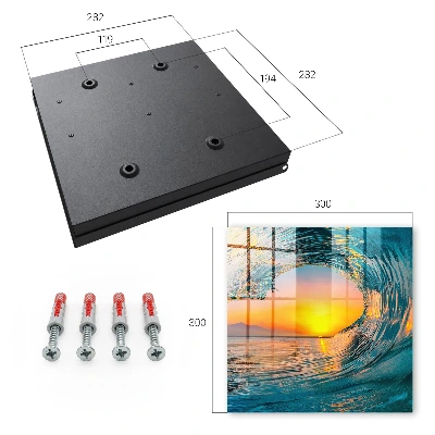 Sunset wave Key cabinet