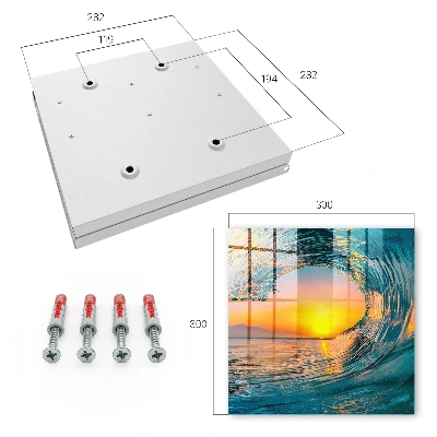 Sunset wave Key cabinet