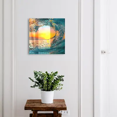 Sunset wave Key cabinet