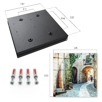 Wall-mounted key storage box historic alley design