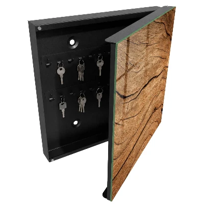 Wood texture Wall mounted key box