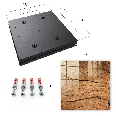 Wall mounted key box with wood texture