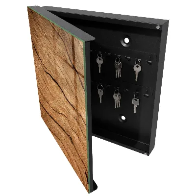 Wood texture Wall mounted key box