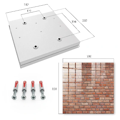 Brick wall Key box for wall