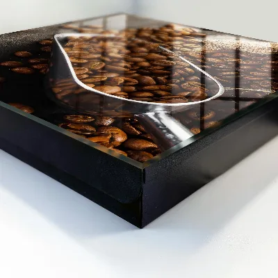 Wall mounted key box coffee bean design