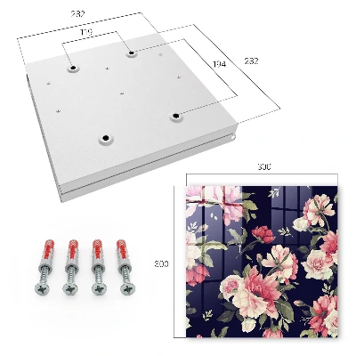 Romantic flowers Key cabinet