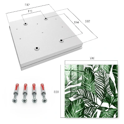 Botanical patterns Wall mounted key box