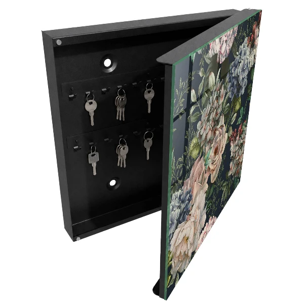 Floral pattern Key box for wall