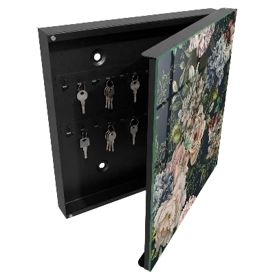 Floral pattern Key box for wall