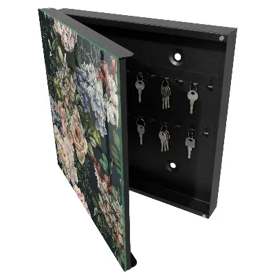 Floral pattern Key box for wall