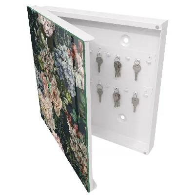 Floral pattern Key box for wall