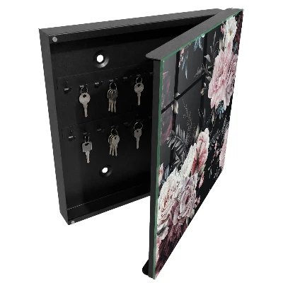 Floral charm wall mounted key box 