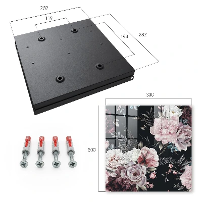 Floral charm Wall mounted key box