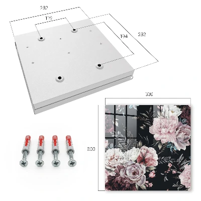 Floral charm Wall mounted key box