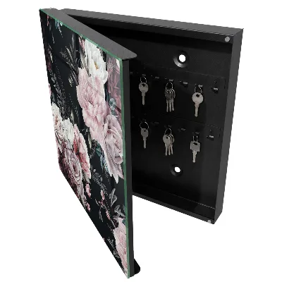 Floral charm wall mounted key box 