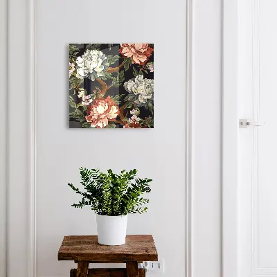 Key cabinet with Flowers of nature design