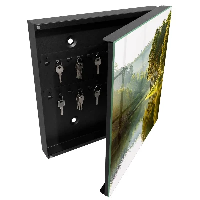 Green landscape Key box for wall