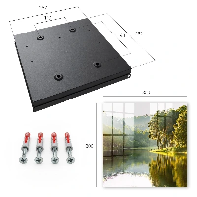 Green landscape Key box for wall
