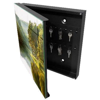 Green landscape Key box for wall