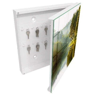 Green landscape Key box for wall