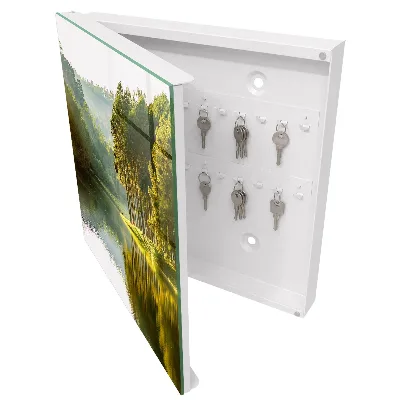 Green landscape Key box for wall