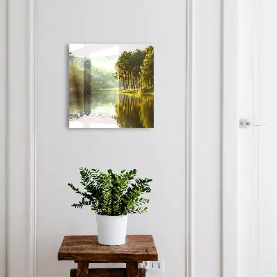 Green landscape Key box for wall