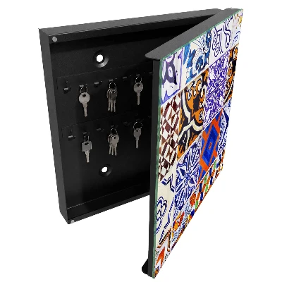 Colorful tiles Wall mounted key box