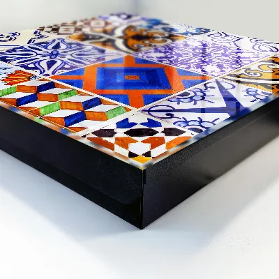 Colorful tiles Wall mounted key box