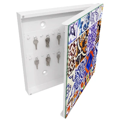 Colorful tiles Wall mounted key box