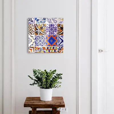 Colorful tiles Wall mounted key box