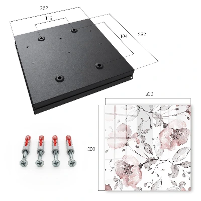 Key cabinet with romantic pattern