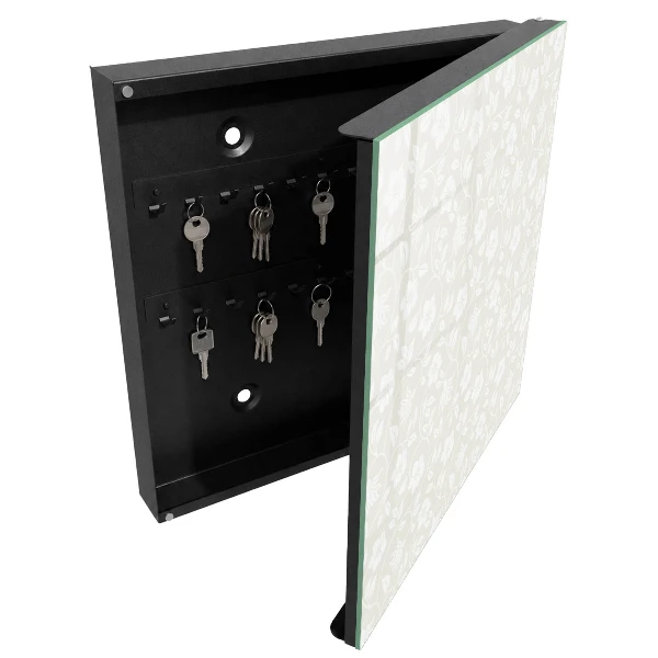 Floral pattern Key box for wall