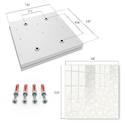 Floral pattern Key box for wall