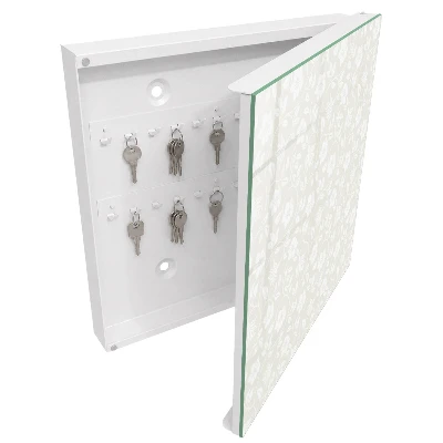 Floral pattern Key box for wall