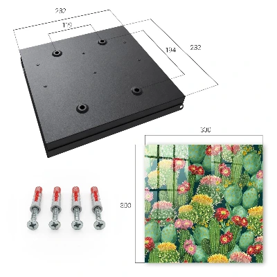 Wall-mounted key box colorful garden design
