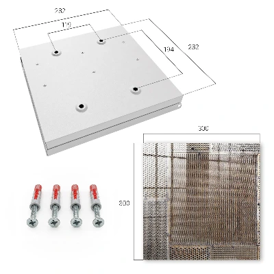 Key cabinet with industrial pattern