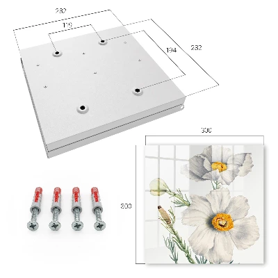 Flowers nature Wall mounted key box