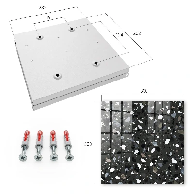 Stylish mosaic Wall mounted key box