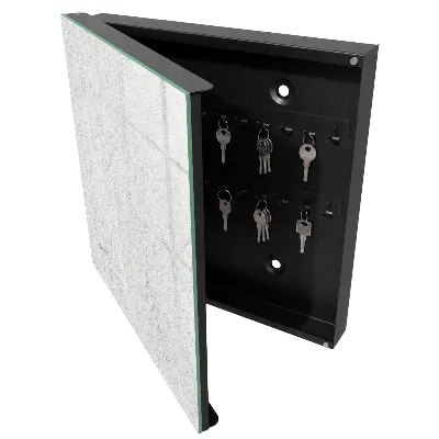 Key cabinet in delicate stone