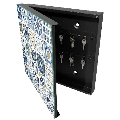 Colorful tiles Key box for wall