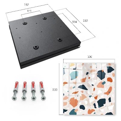 Key cabinet in colorful chaos design