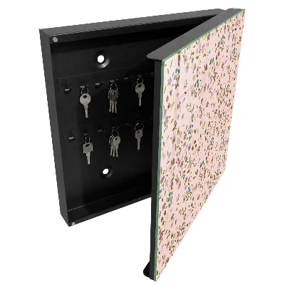 Floral pattern Key box for wall